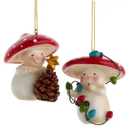 Kurt S. Adler Inc Ornament - Merry Little Mushroom Assorted