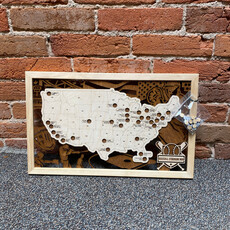 Makery Maven Co Baseball Stadium Map Board