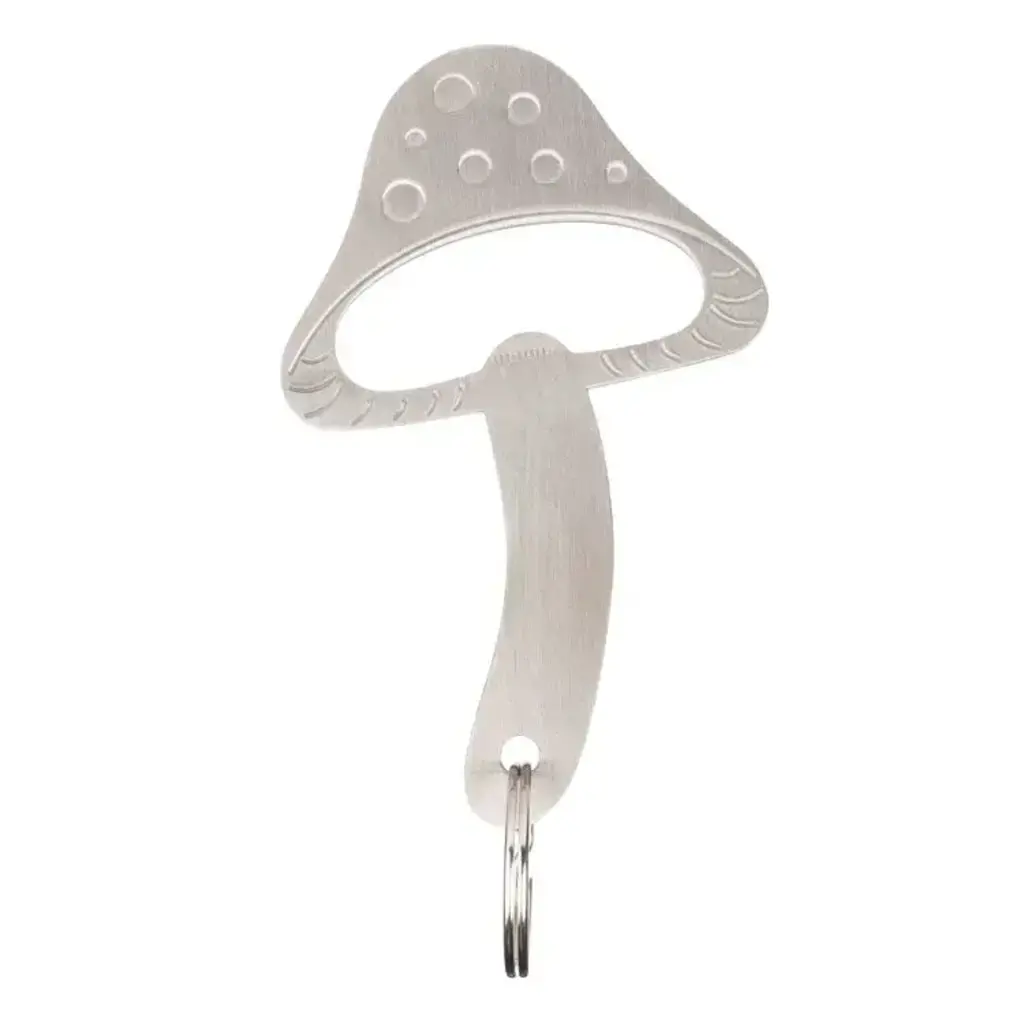 Kikkerland Mushroom Keychain Bottle Opener
