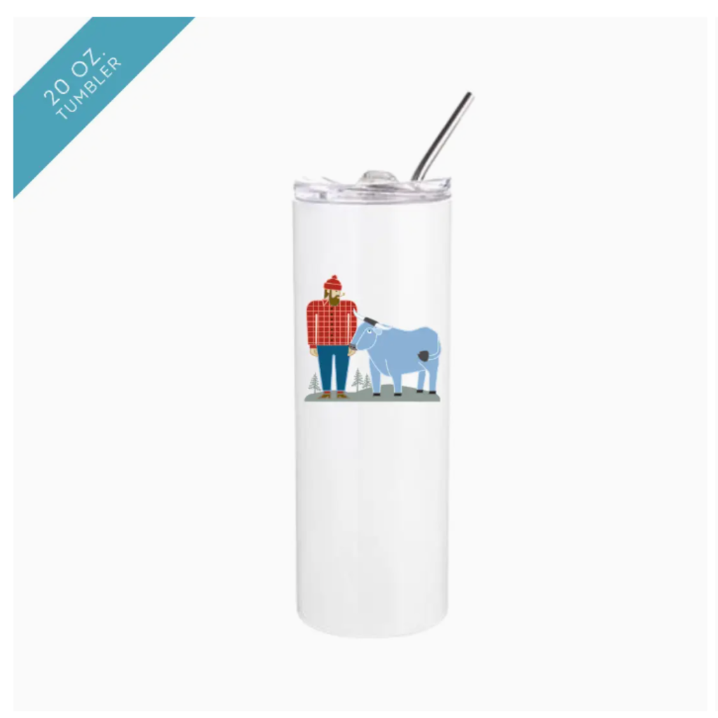 Creative Compass Insulated Tumblers - 20 oz. Paul Bunyan + Babe
