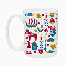 Creative Compass Ceramic Coffee Mug - Nordic Love