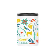 Creative Compass Insulated Can Koozie - Wisconsin Love Icons