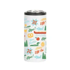 Creative Compass Skinny Insulated Can Koozie - Midwest Icons