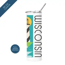 Insulated Tumblers - 30 oz. WI Square Scenes