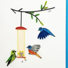 Iconic Quilling Quilling Greeting Card Bird Feeder