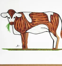 Iconic Quilling Quilling Greeting Card Cow