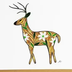 Quilling Greeting Card Deer