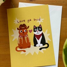 Lily Wenndt Illustration Love Ya Bud Greeting Card