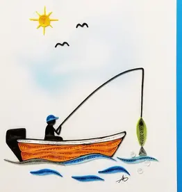 Iconic Quilling Quilling Greeting Card Fishing