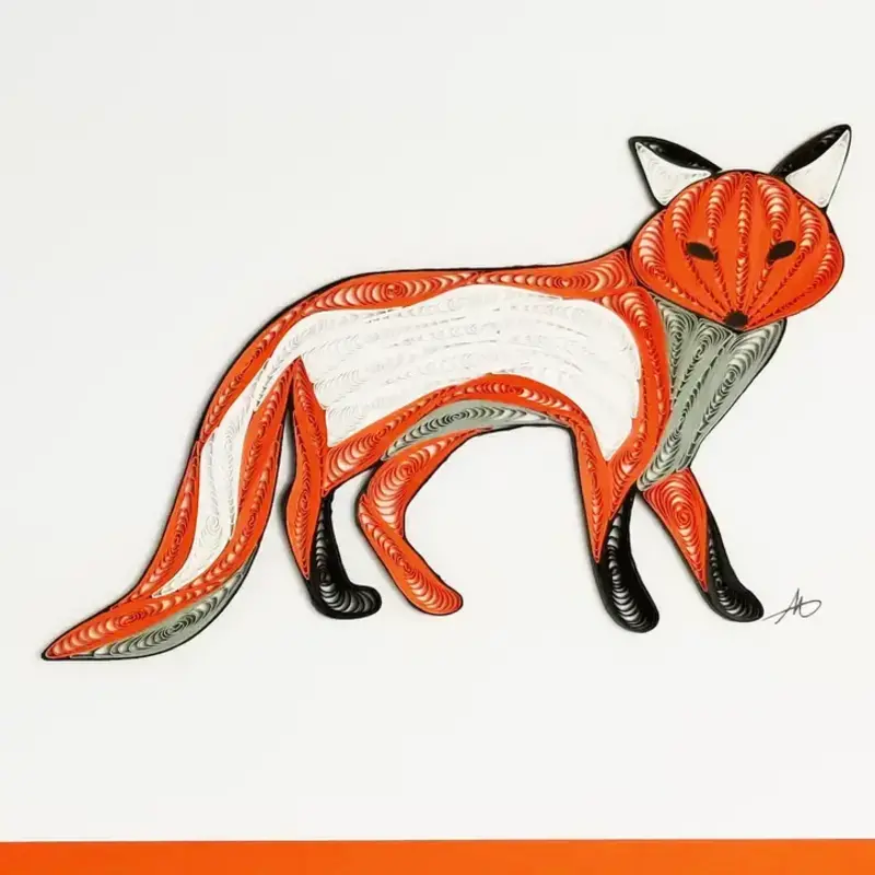 Iconic Quilling Quilling Greeting Card Fox