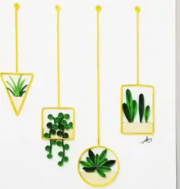 Iconic Quilling Quilling Greeting Card Hanging Succulents