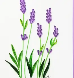 Iconic Quilling Quilling Greeting Card Lavender