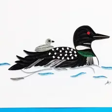 Quilling Greeting Card Loon