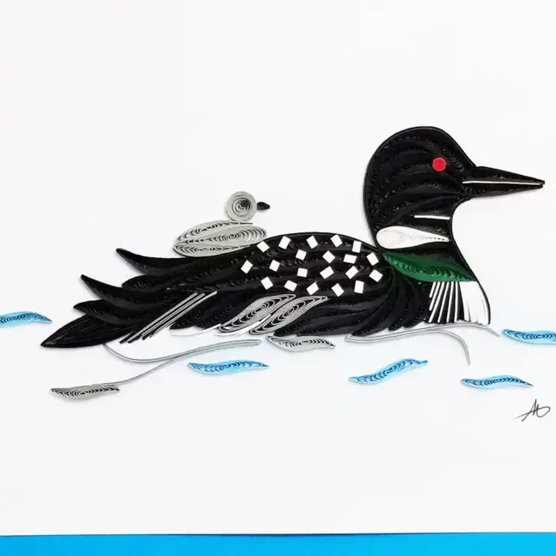 Iconic Quilling Quilling Greeting Card Loon