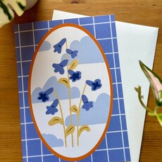 Lily Wenndt Illustration Blue Bell Greeting Card