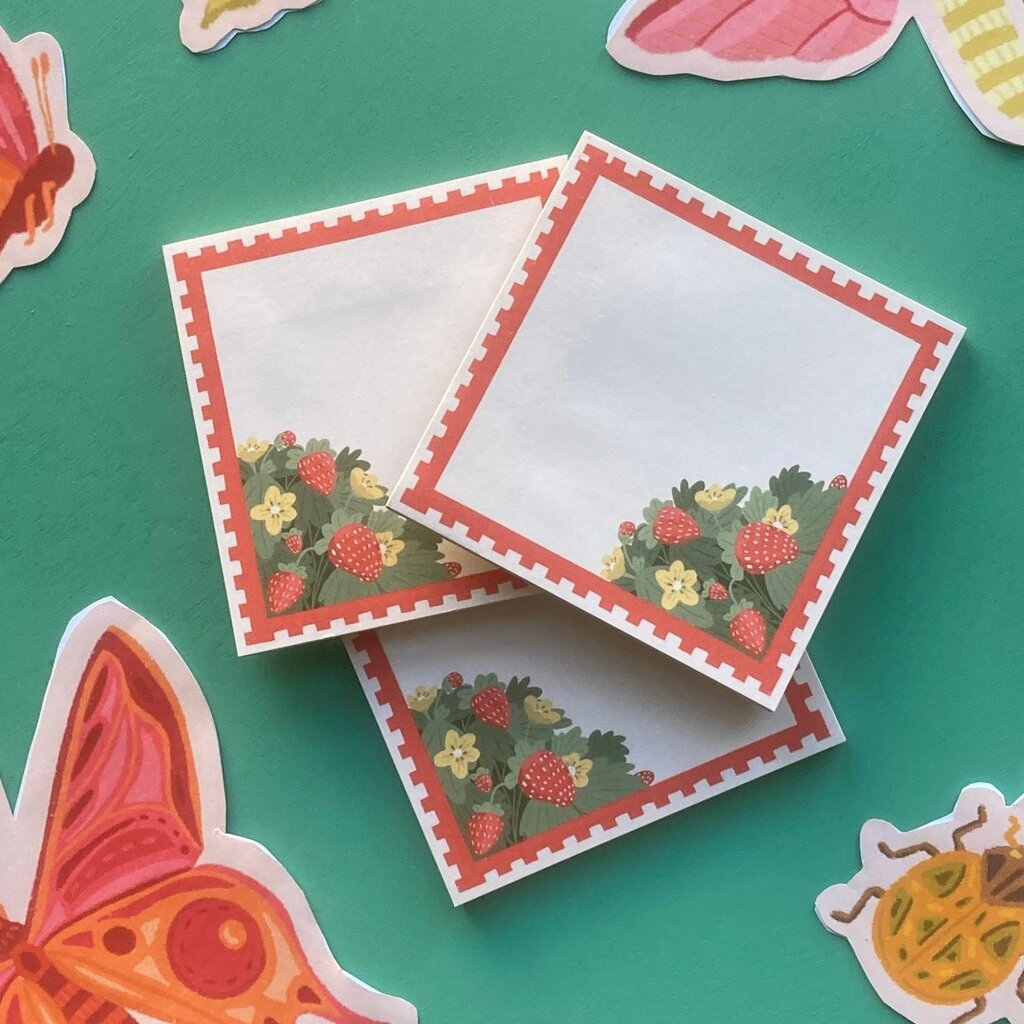 Lily Wenndt Illustration Strawberry Notepad