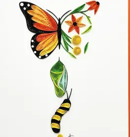 Iconic Quilling Quilling Greeting Card Monarch Life Cycle
