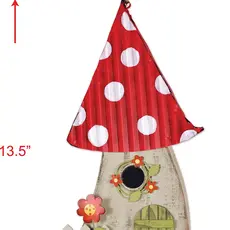 Sunset Vista Designs Red Mushroom Birdhouse