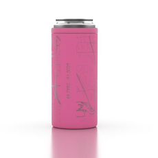 Well Told Wholesale Insulated 12 oz Slim Can Cooler - Sunset Pink