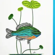 Quilling Greeting Card Bluegill