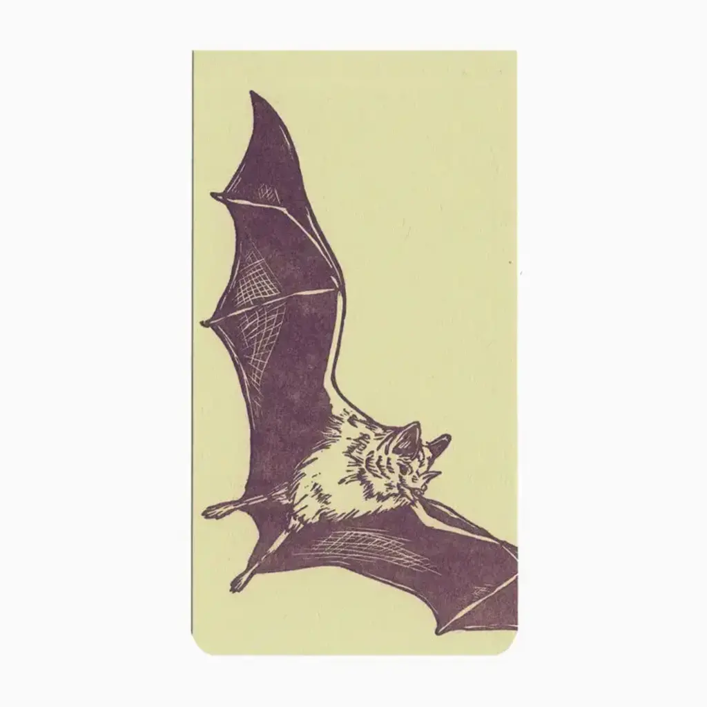 Blackbird Letterpress (Faire) Brown Bat Jotter Notepad