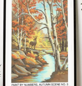 Found Image Press PN-35 Paint By Numbers, Autumn Scene Number Three