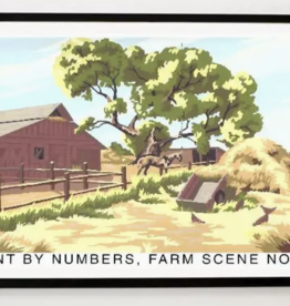 Found Image Press PN-17 Paint By Numbers, Farm Scene Number 2