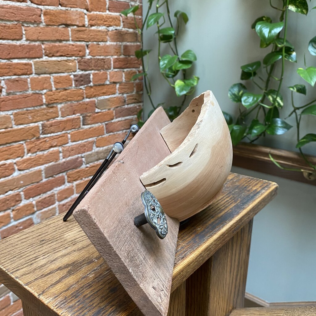 Richard Ryan Live Edge Wall Hanging Dish with Hooks