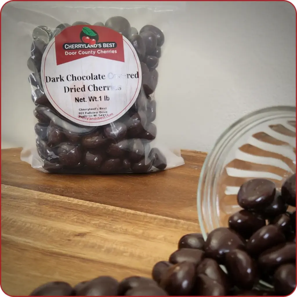 Cherryland's Best Cherryland - Door County Dark Chocolate Covered Cherries (2oz)