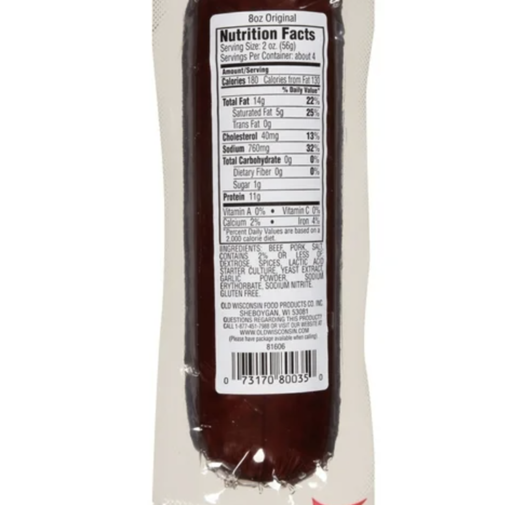 Old Wisconsin Old Wisconsin - Original Summer Sausage (8oz)