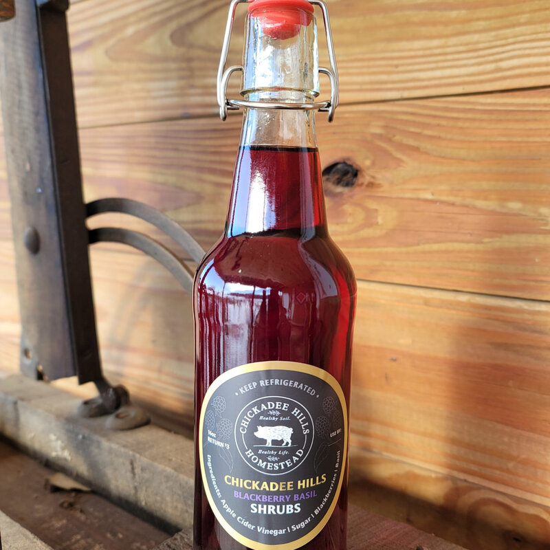 Blackberry Basil Shrub