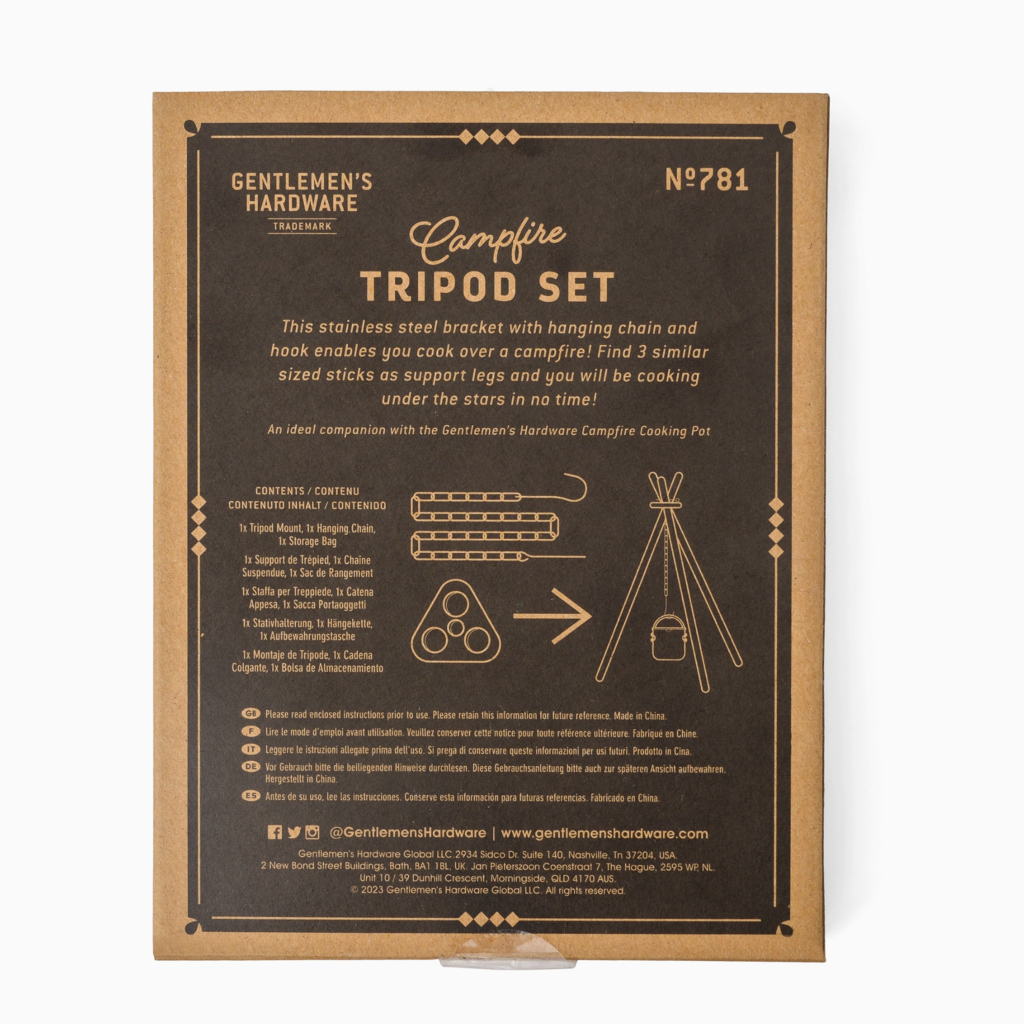 Gentlemen's Hardware Campfire Tripod Set
