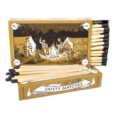 Mollyjogger MJ 4" Hearth Safety Matches (Camp Scene)