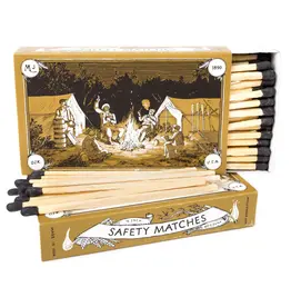 Mollyjogger MJ 4" Hearth Safety Matches (Camp Scene)