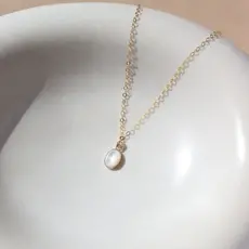 Token (Faire) Aurelia Mother of Pearl Pendant - 14k Gold Fill - 18"