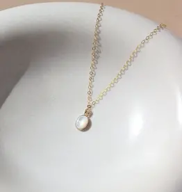 Token (Faire) Aurelia Mother of Pearl Pendant - 14k Gold Fill - 18"