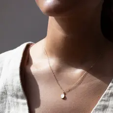 Token (Faire) Aurelia Mother of Pearl Pendant - 14k Gold Fill - 18"