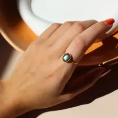 Labradorite Gemstone Ring - 14k Gold Fill