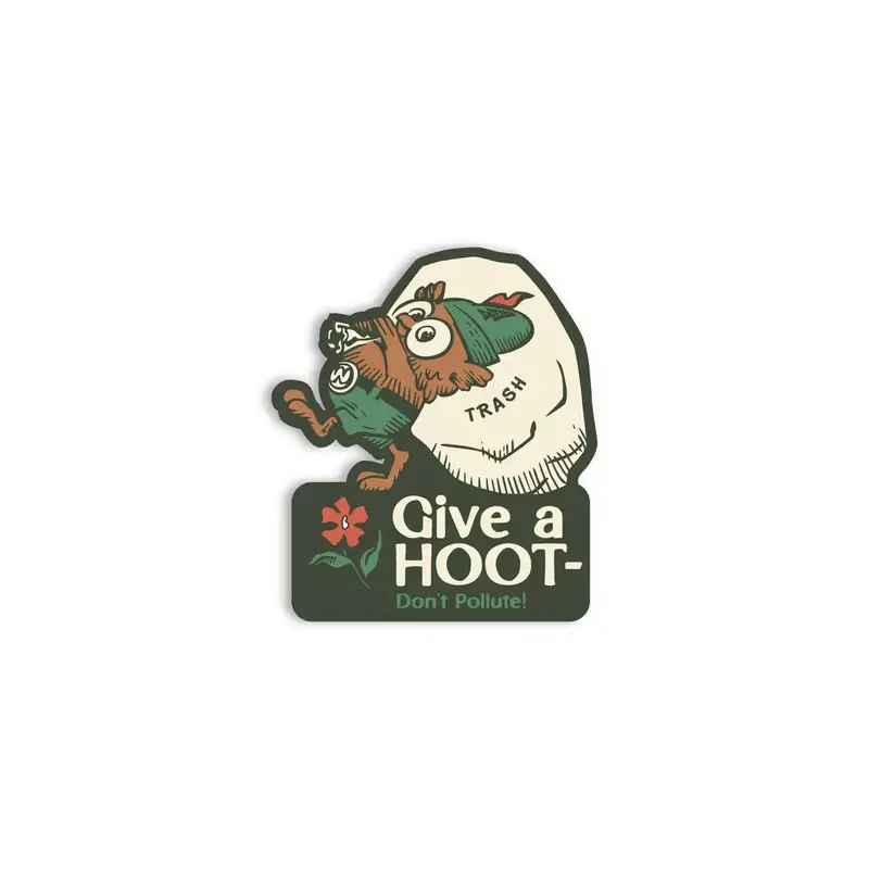 The Landmark Project Give A Hoot Sticker