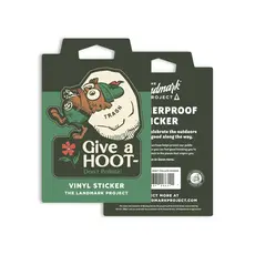 The Landmark Project Give A Hoot Sticker