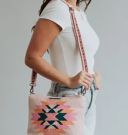 Panache (Faire) Pink, Teal, & Orange Aztec Crossbody