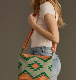 Panache (Faire) Green, Orange, & Pink Aztec Crossbody