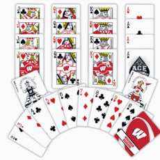 Masterpieces Puzzle Playing Cards - Wisconsin Badgers