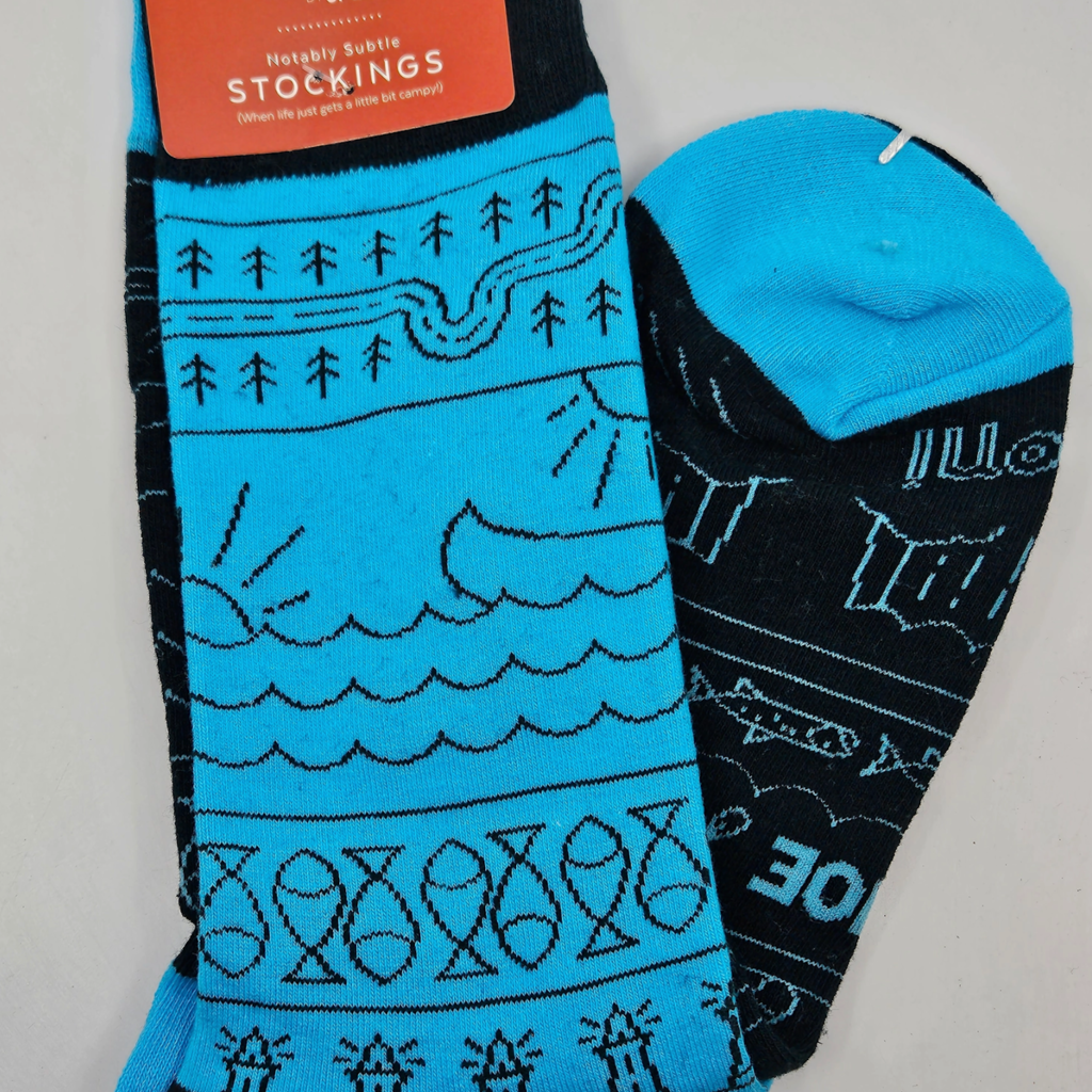 Gibbs Smith Paddle Your Canoe Socks