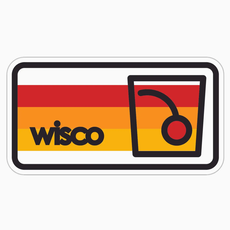 Giltee MKE Sticker - Striped Wisco Old Fashioned