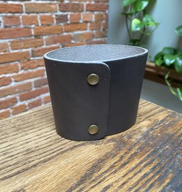 Pint Glass Sleeve  - Full Grain Leather - Slate