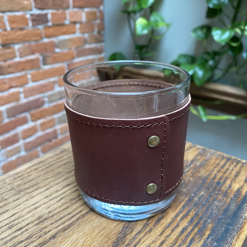 Northwind Whiskey / Bourbon Rocks Glass with Sleeve  - Red Maple