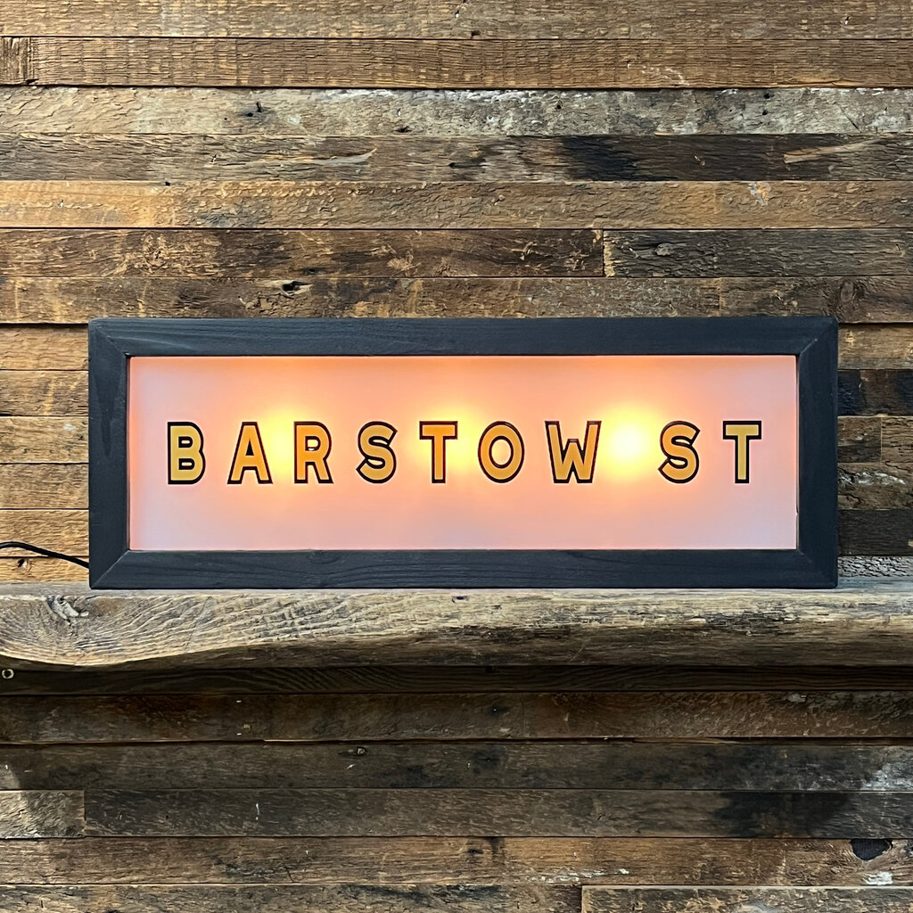 Second Chance Art & Accessories Lighted Sign - BARSTOW ST