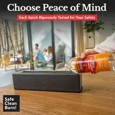 Houswise Bio Ethanol Fireplace Fuel - Smokeless Eco-Friendly Lighter