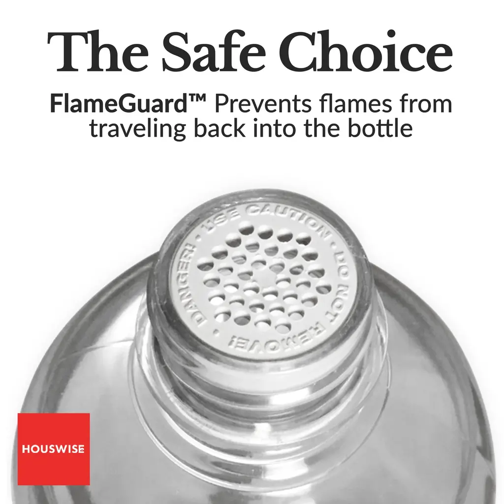 Houswise Bio Ethanol Fireplace Fuel - Smokeless Eco-Friendly Lighter